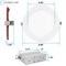Luxrite 6 Inch LED Fire Rated Recessed Light 5CCT 2700K-11000K 15W 1100LM Dimmable 2 Hour Fire Rated, 12PK LR23485-12PK - alternate 4